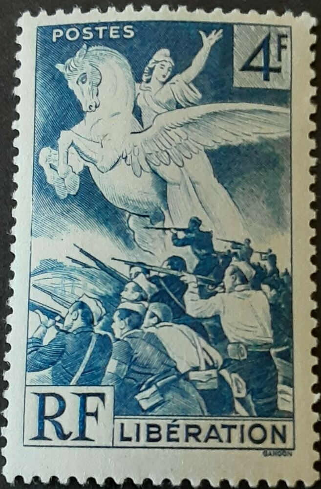 Марианна здесь восседает на пегасе и как встарь ведет народ в бой.