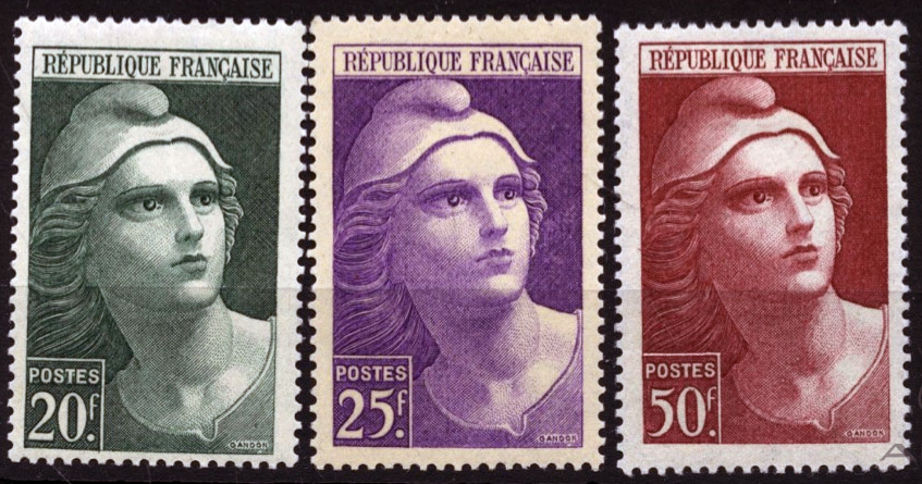 Один из бесчисленных вариантов французских «стандартов» с изображением Марианны