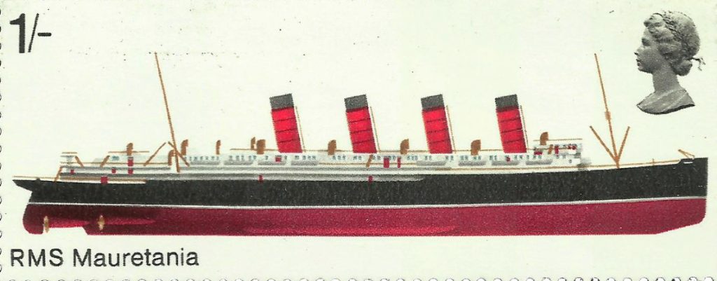 На протяжении двух десятилетий ни один соперник не мог сравниться со скоростью «Мавритании». Она изображена на почтовых марках Конго, Ганы, Мальдив, Сент-Люсии, Сент-Винсента и Мавритании, а также на британских марках 1969 и 2004 годов